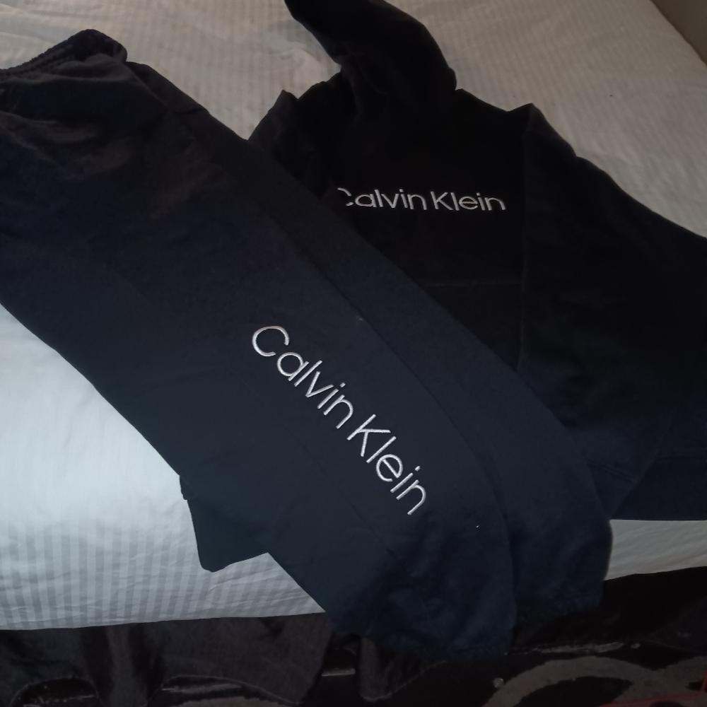 Calvin Klein black sweat suit